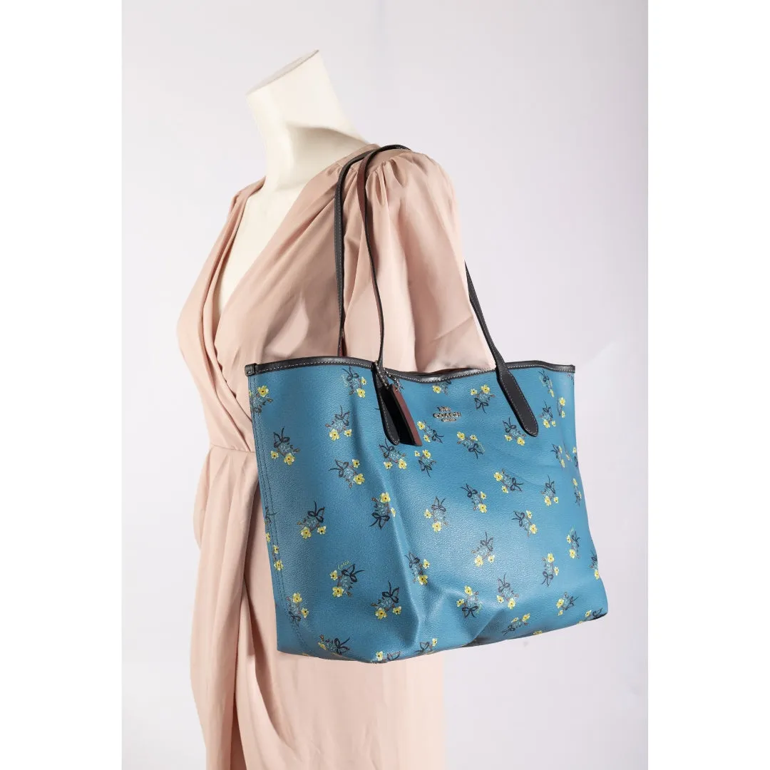Coach Floral Bow Print City Tote