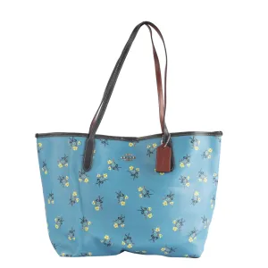 Coach Floral Bow Print City Tote