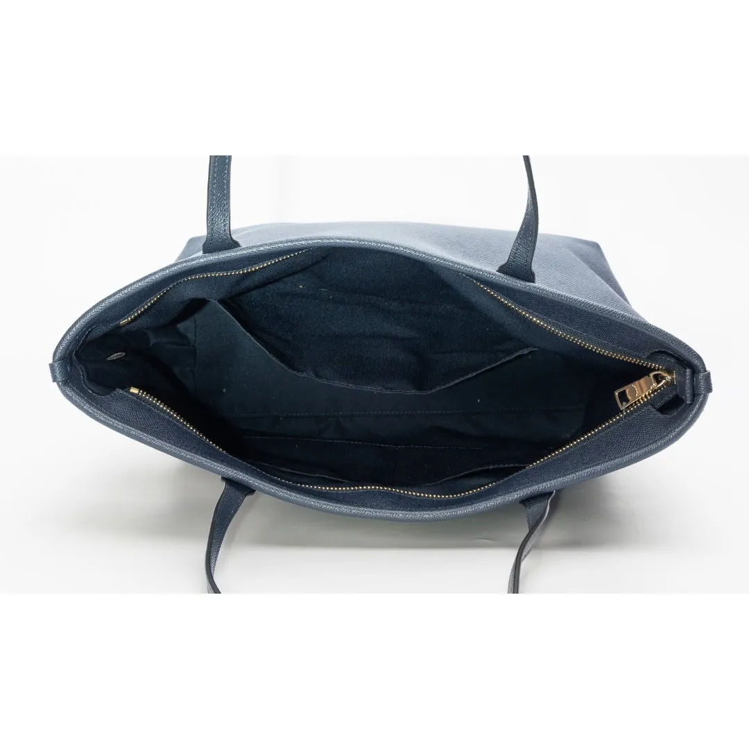 Coach Navy Blue Avenue Zip Tote