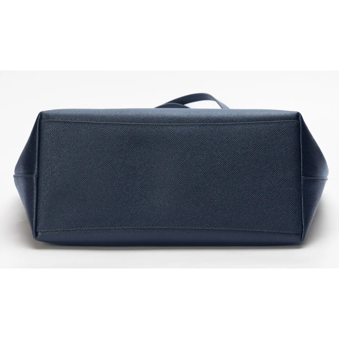 Coach Navy Blue Avenue Zip Tote