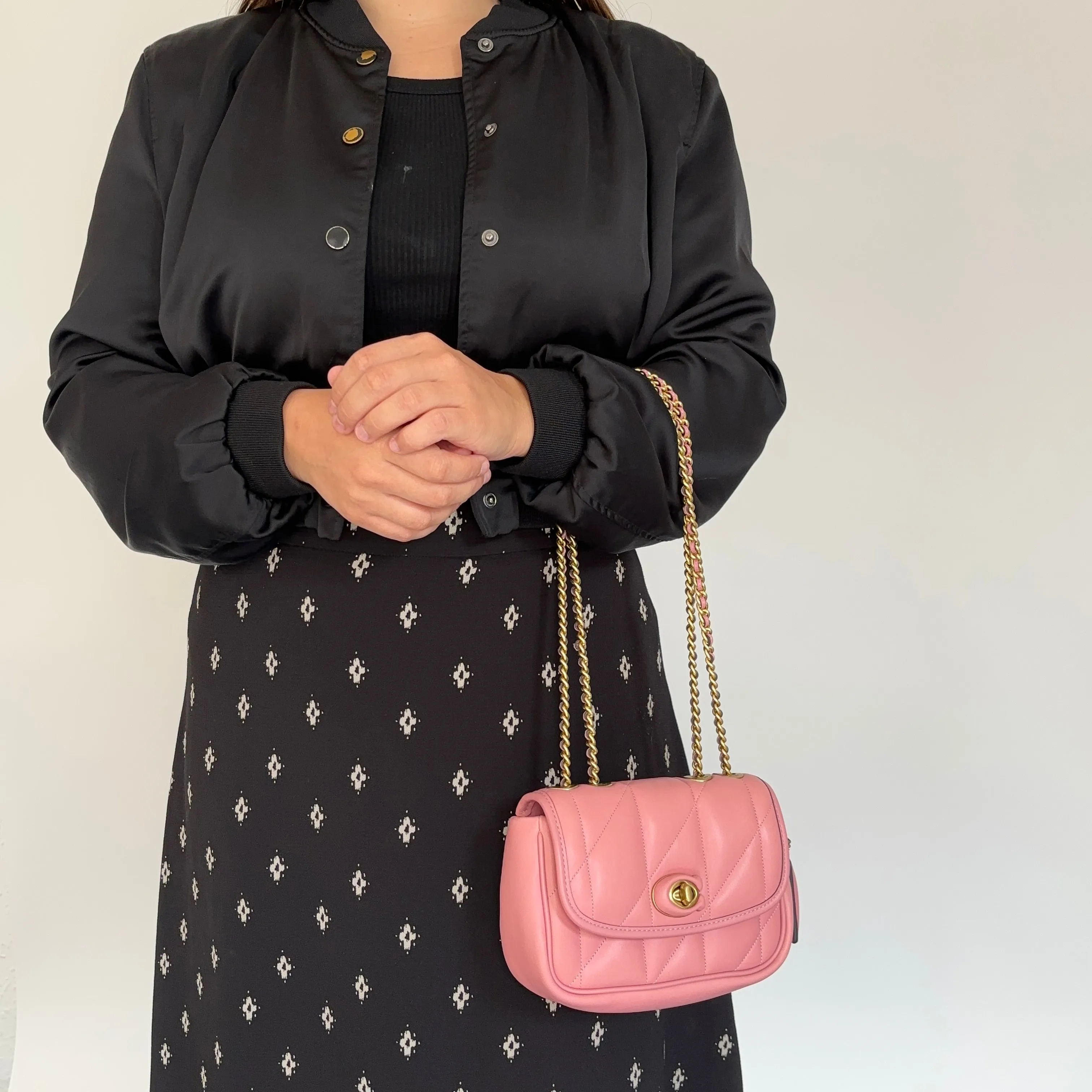 Coach Pink Quilted Pillow Madison 18 Shoulder Bag