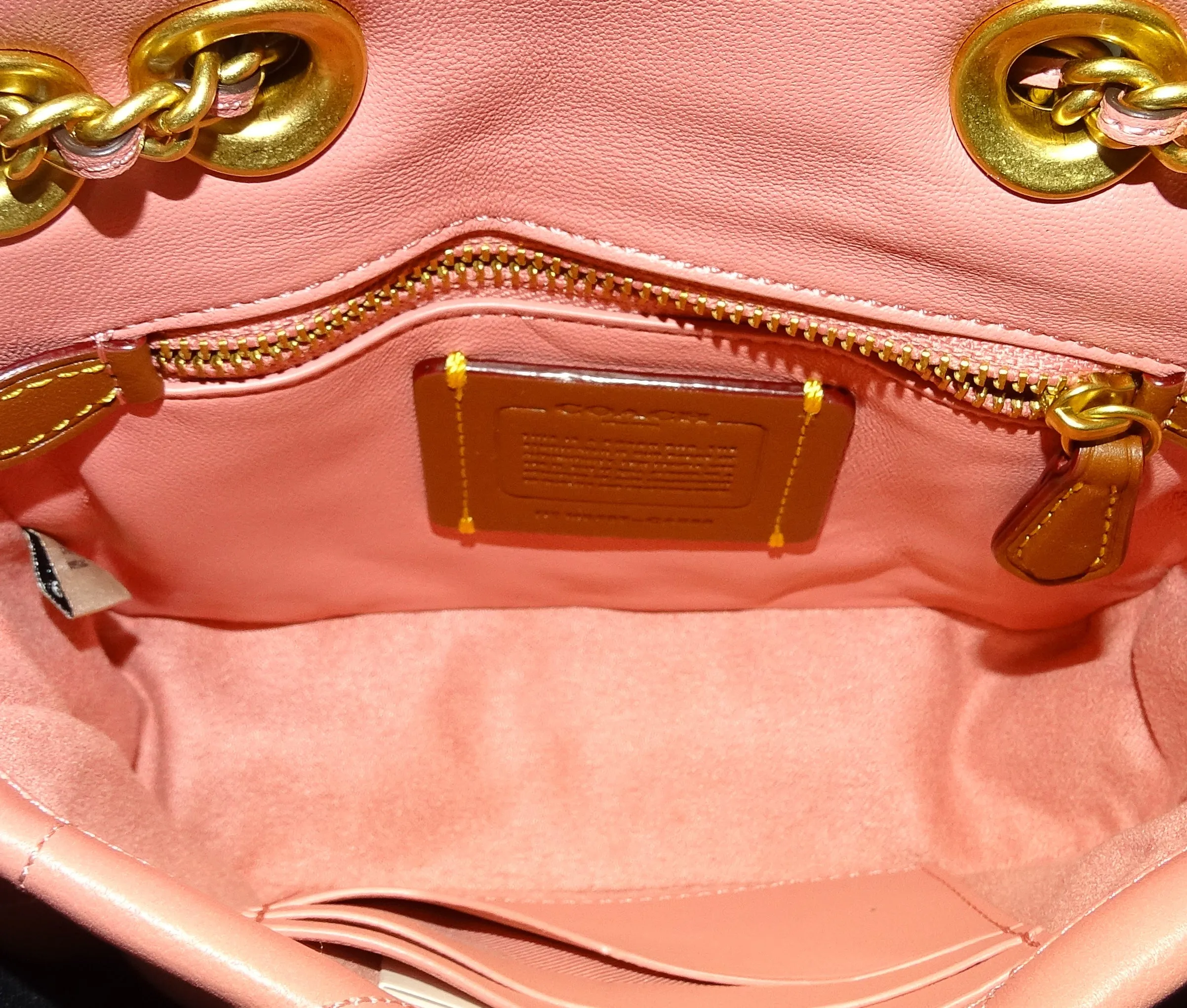 Coach Pink Quilted Pillow Madison 18 Shoulder Bag