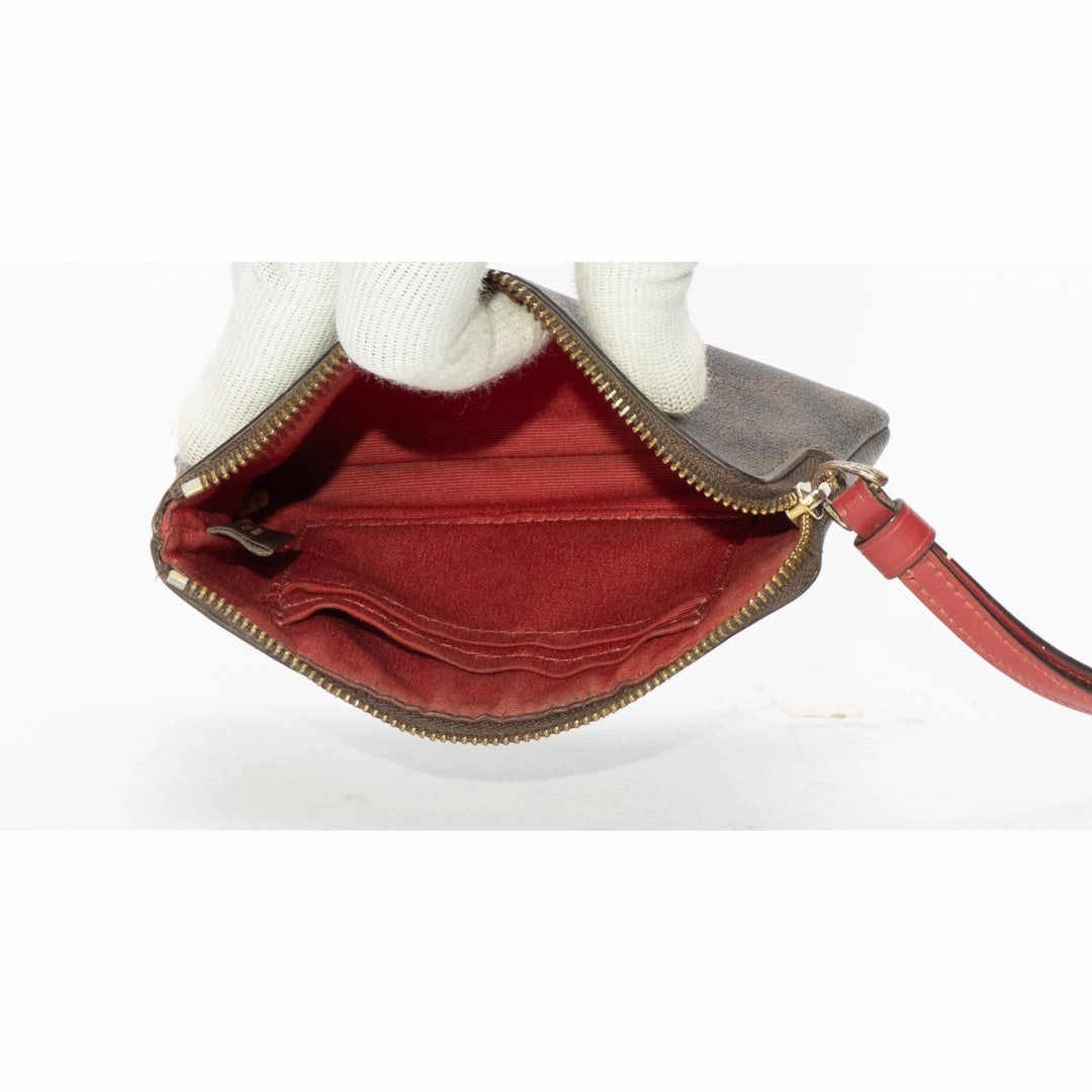 Coach Signature Canvas Wristlet