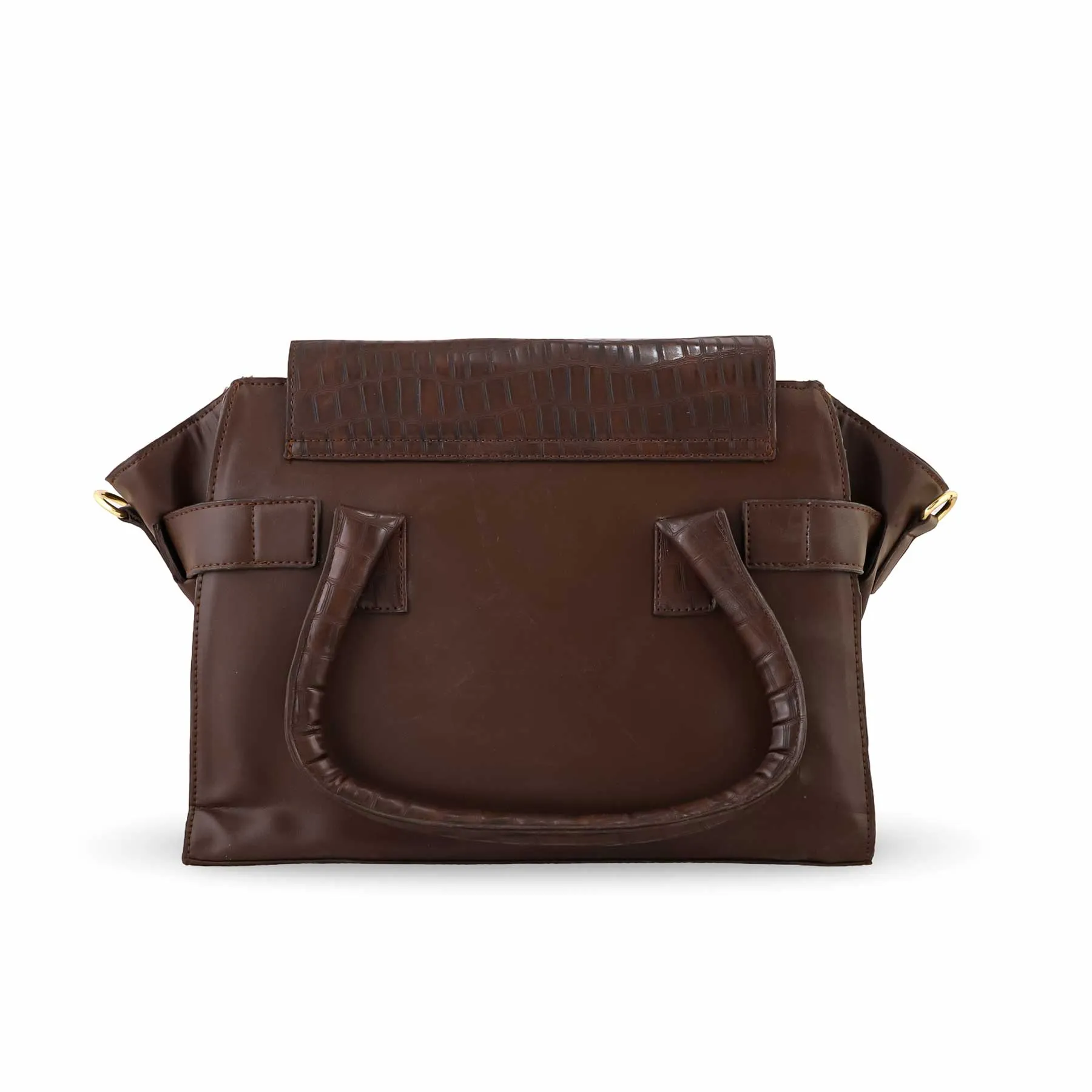 Coffee Formal Hand Bag P54356