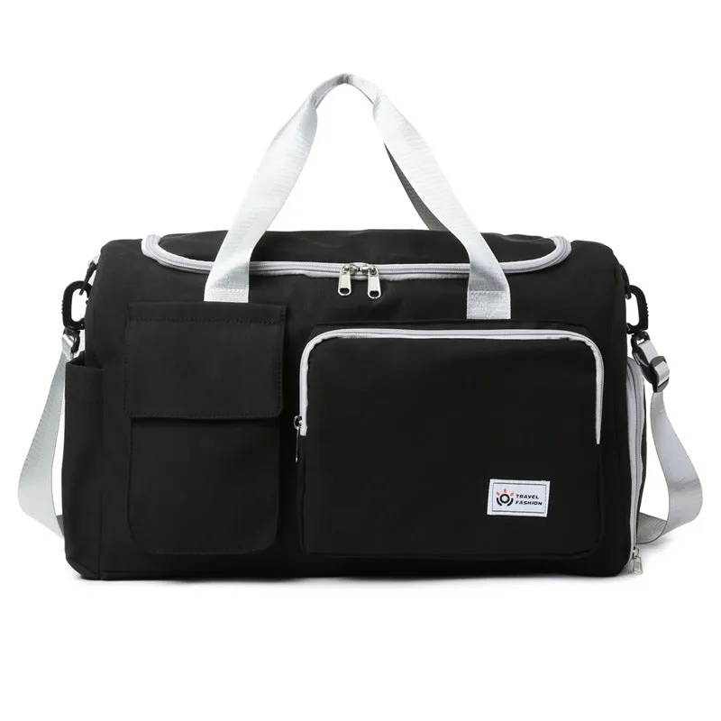 Contrast Color Oxford Sports Training Duffle with Logo Option
