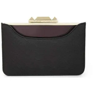 Crawford Lucite Black Clutch with Shell