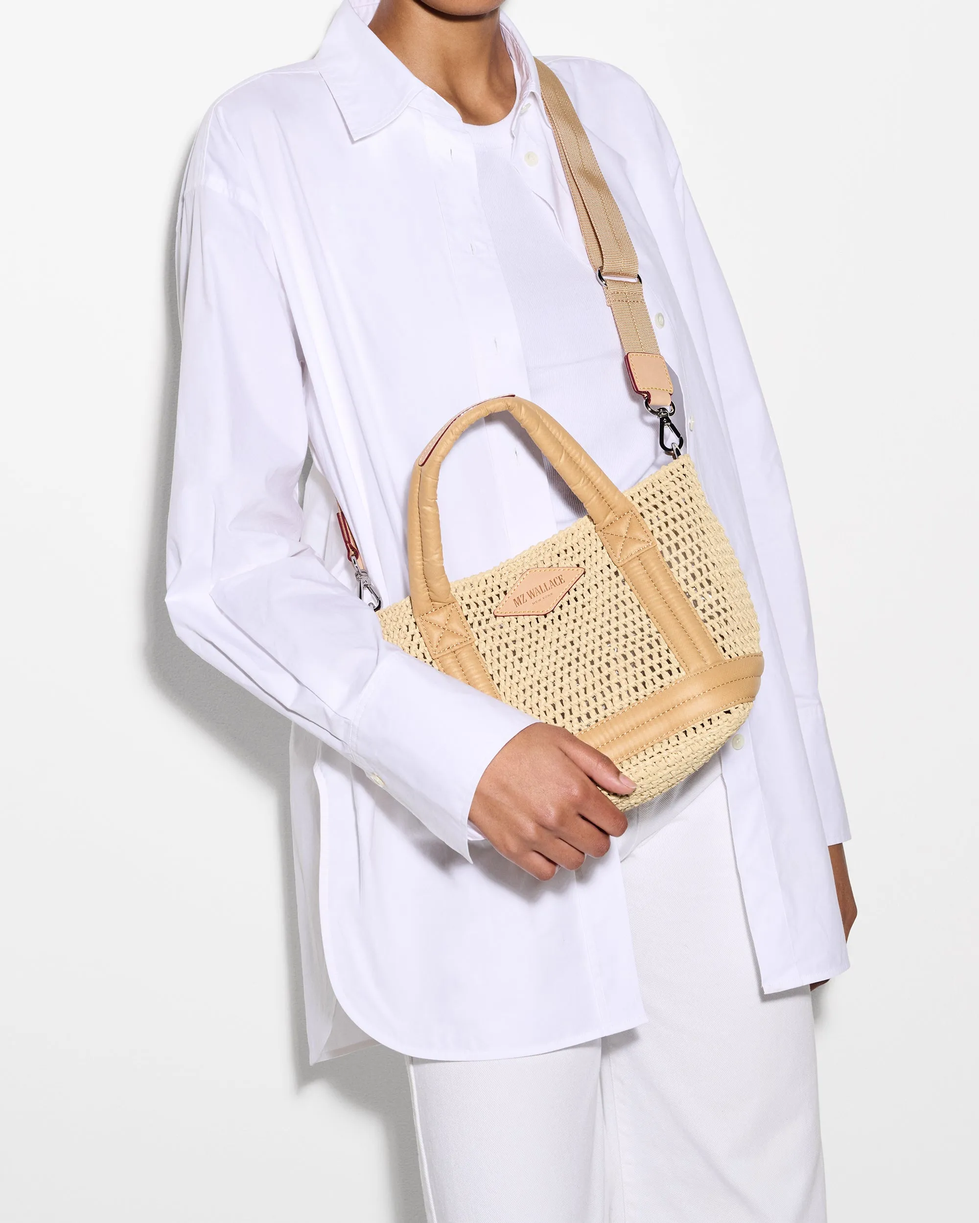 Crochet/Camel Mini Crochet Tote