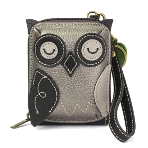 Cute-C - Credit Card Holder / Wallet Wristlet - Owl