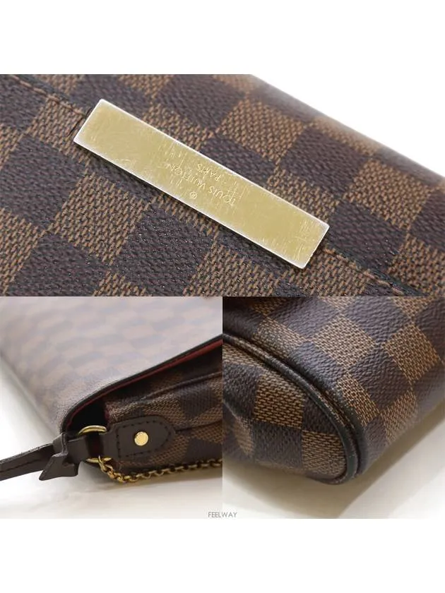 Daejeon Used Luxury Goods M41129 Favorite MM Damier Eben Shoulder Bag