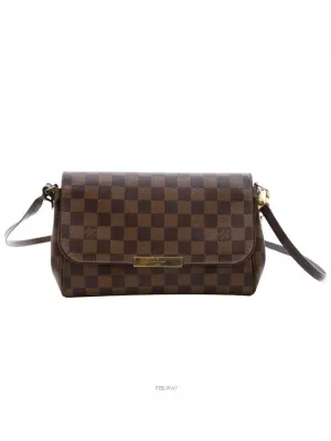 Daejeon Used Luxury Goods M41129 Favorite MM Damier Eben Shoulder Bag