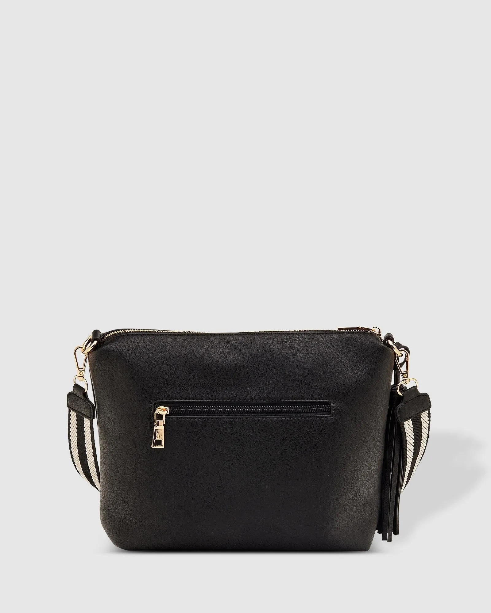 Daisy Stripe Crossbody Bag Black