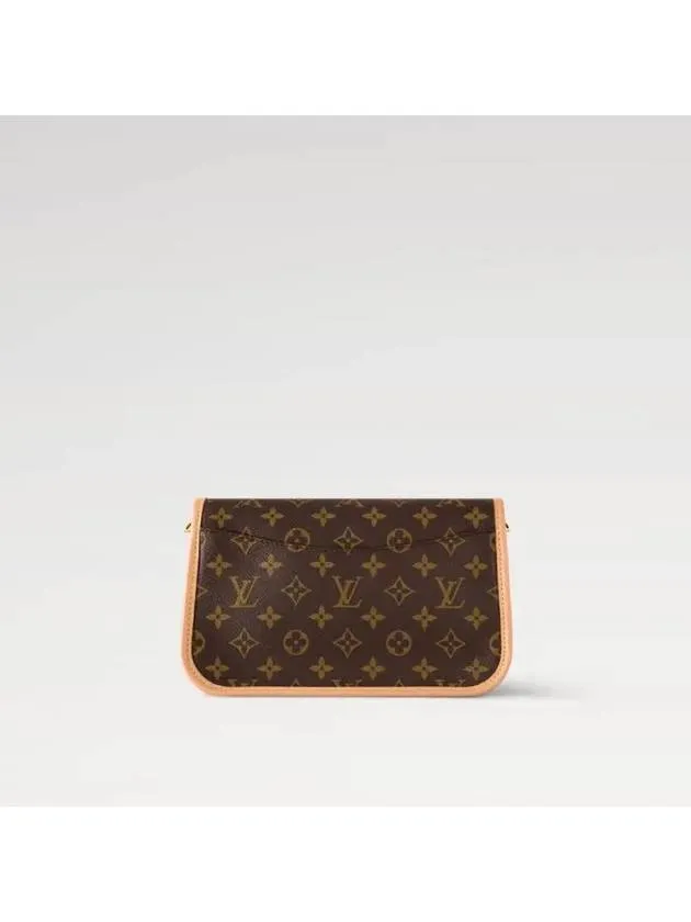 Diane Monogram Shoulder Bag Brown