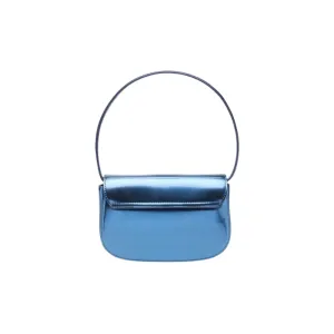 Diesel 1Dr Shoulder Bag Mirrored Leather Blue