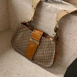 Dior Monogram Columbus Street Chic Brown Shoulder Bag