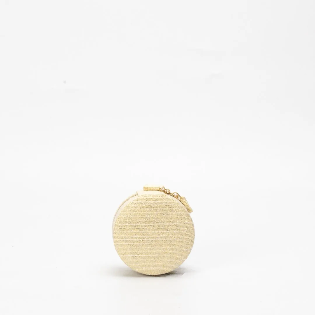 Dior Round Gold Trousse Pouch