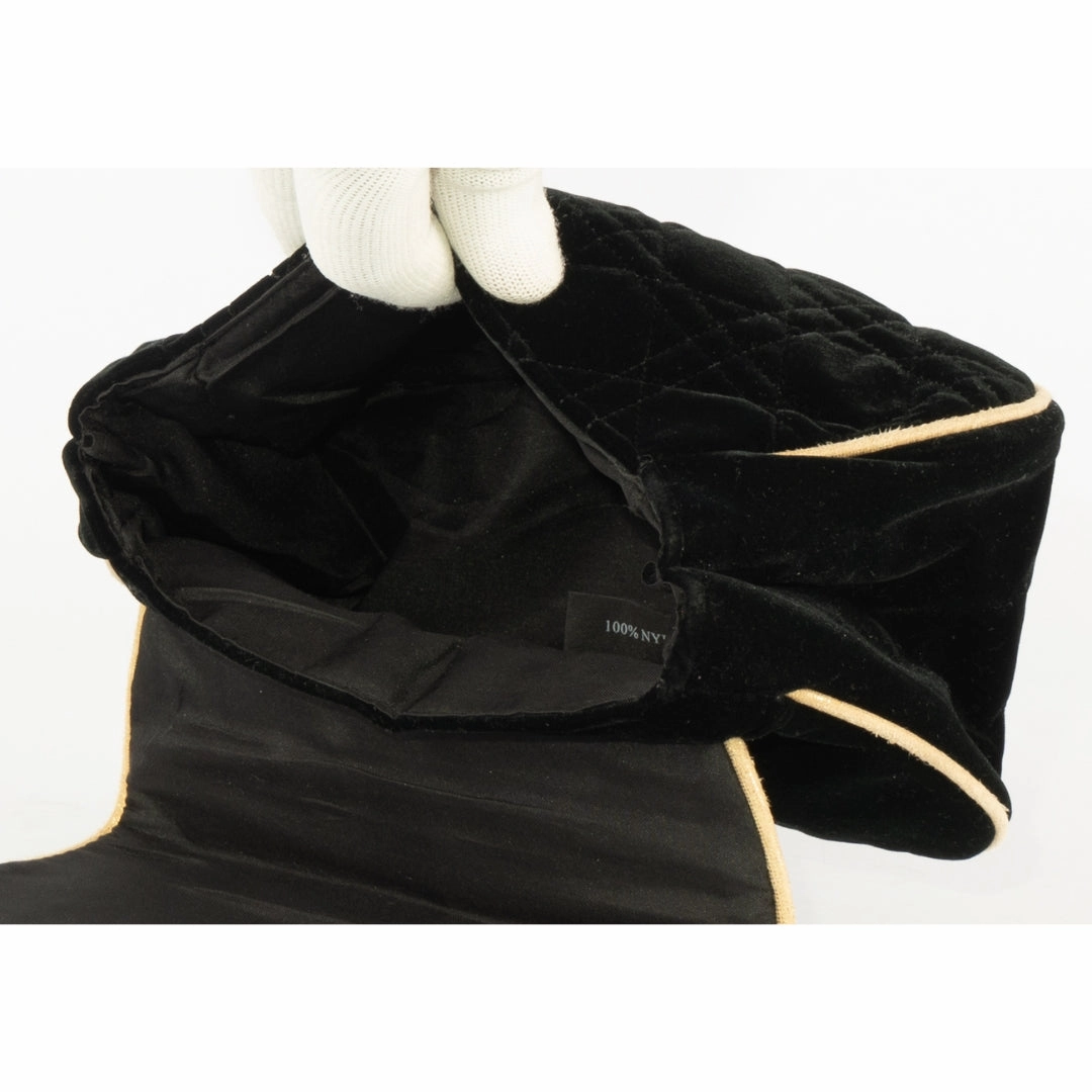 Dior Black Velvet Pouch
