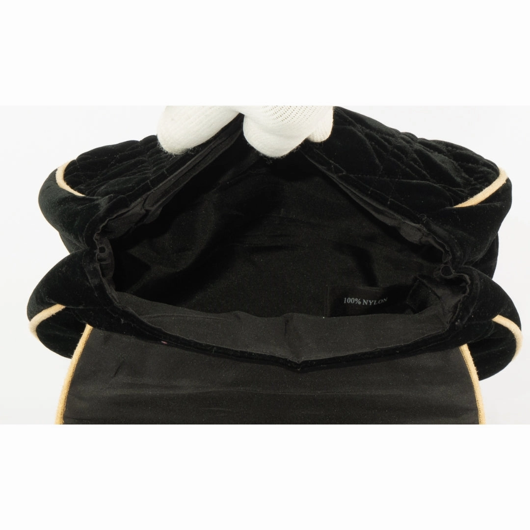 Dior Black Velvet Pouch