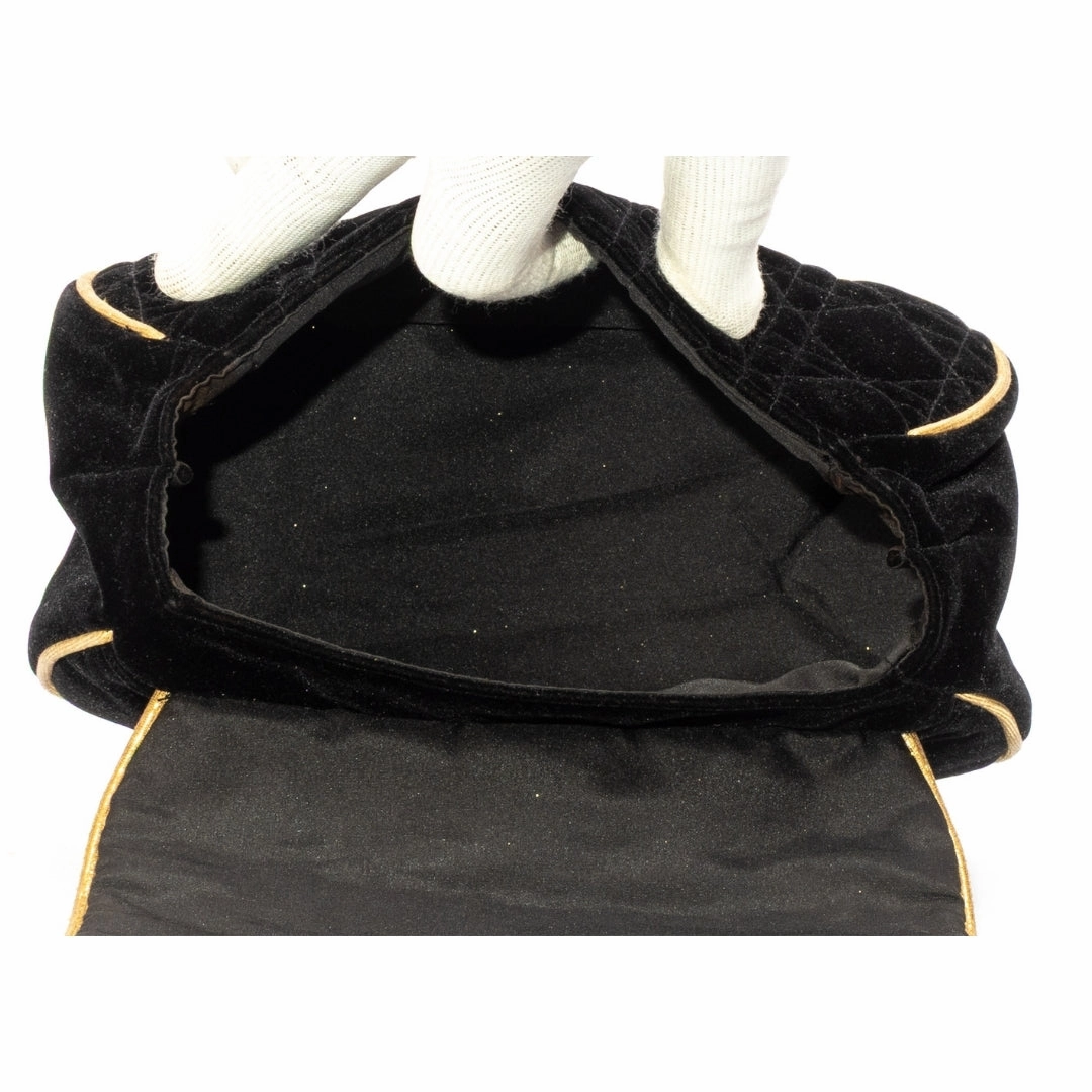 Dior Black Velvet Pouch