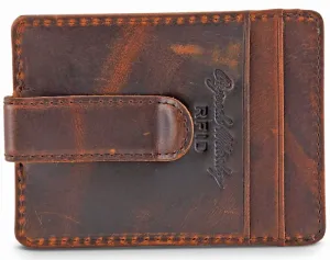 Distressed Money Clip Wallet