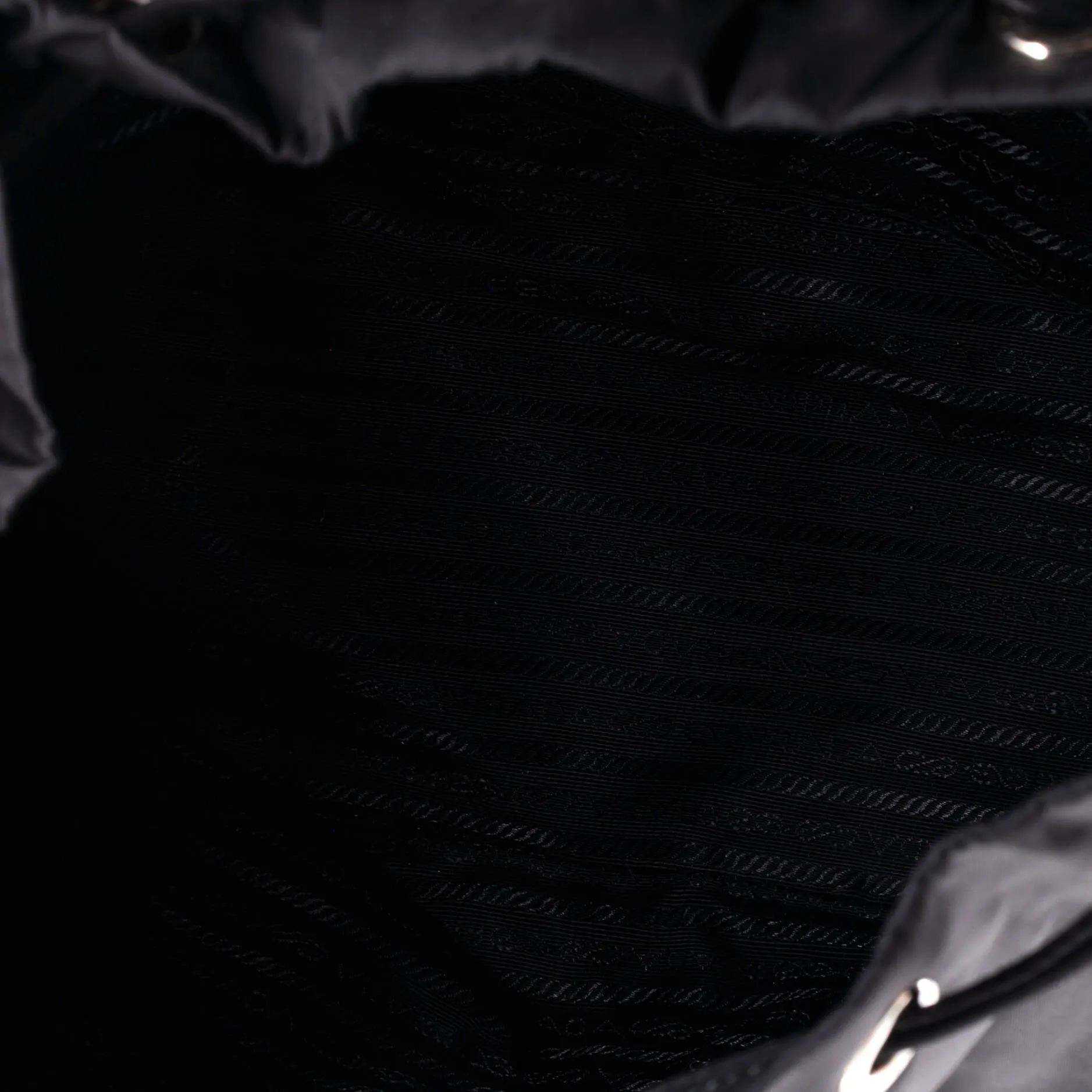 Double Front Pocket Backpack Re-Nylon with Leather Medium