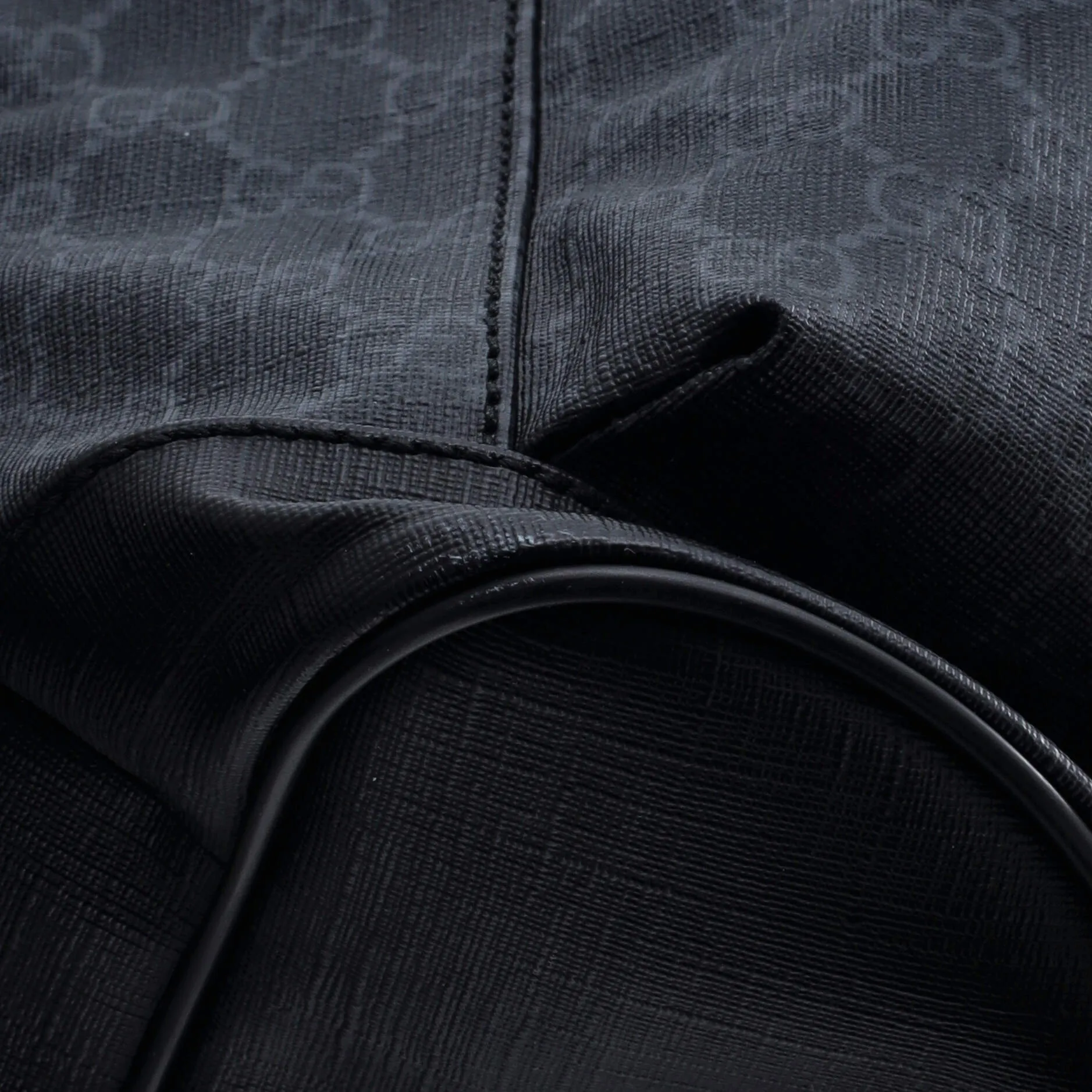 Double Pocket Buckle Backpack GG Coated Canvas Large