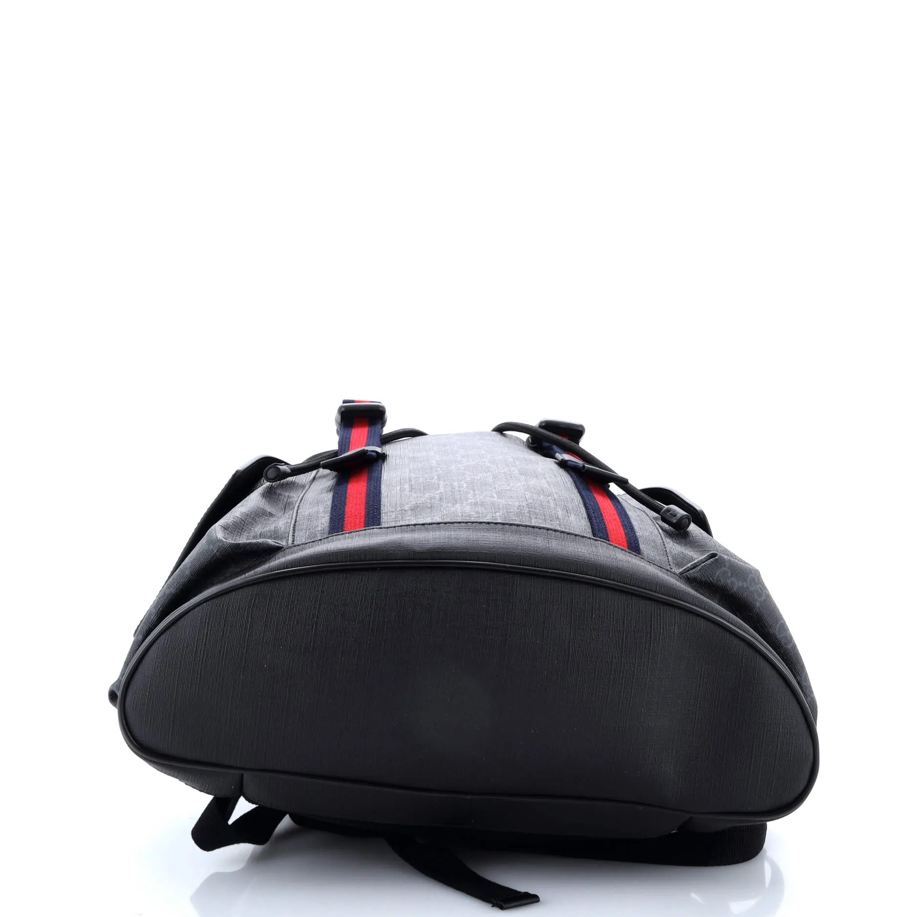 Double Pocket Buckle Backpack GG Coated Canvas Large