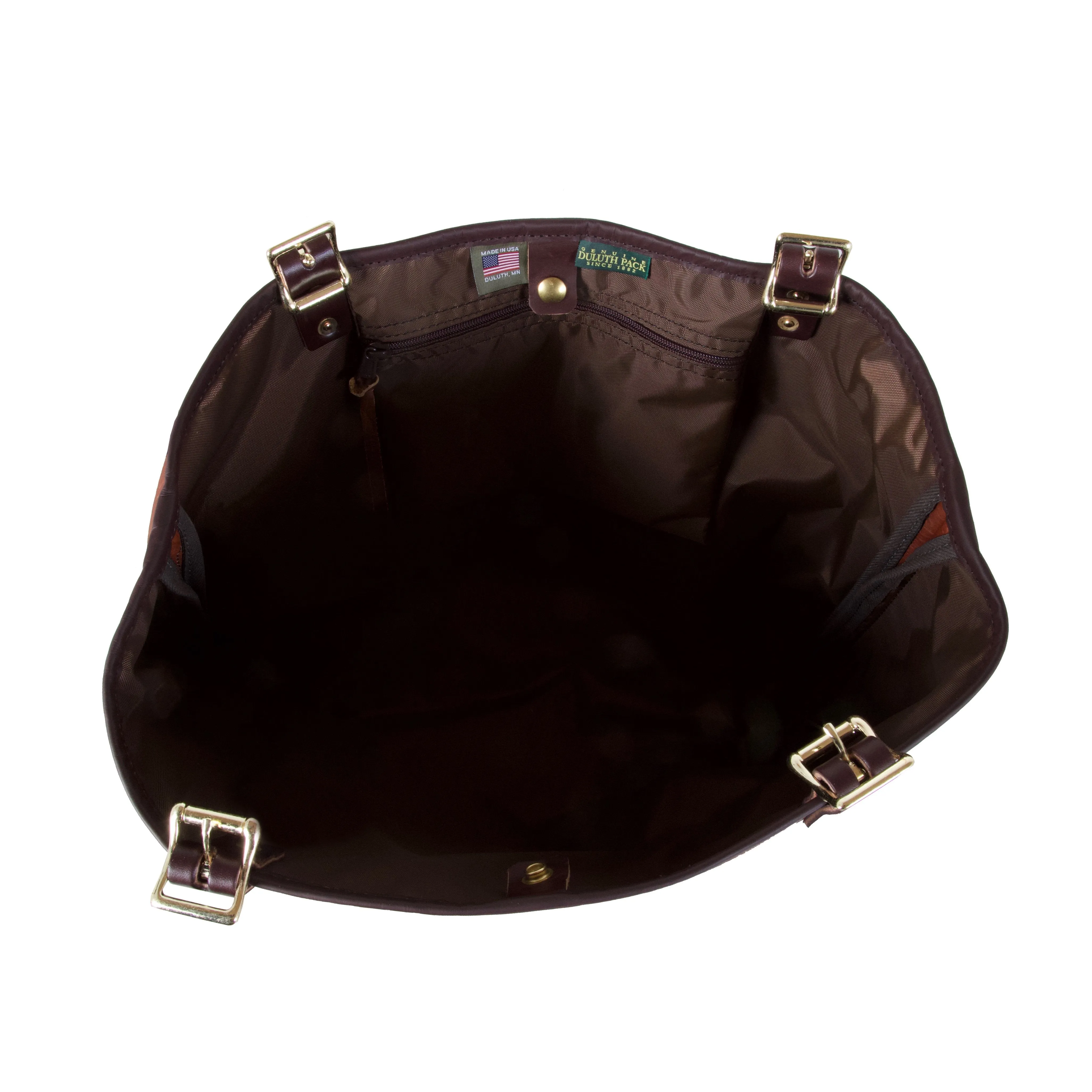 Duluth Pack Market Tote Bison Leather