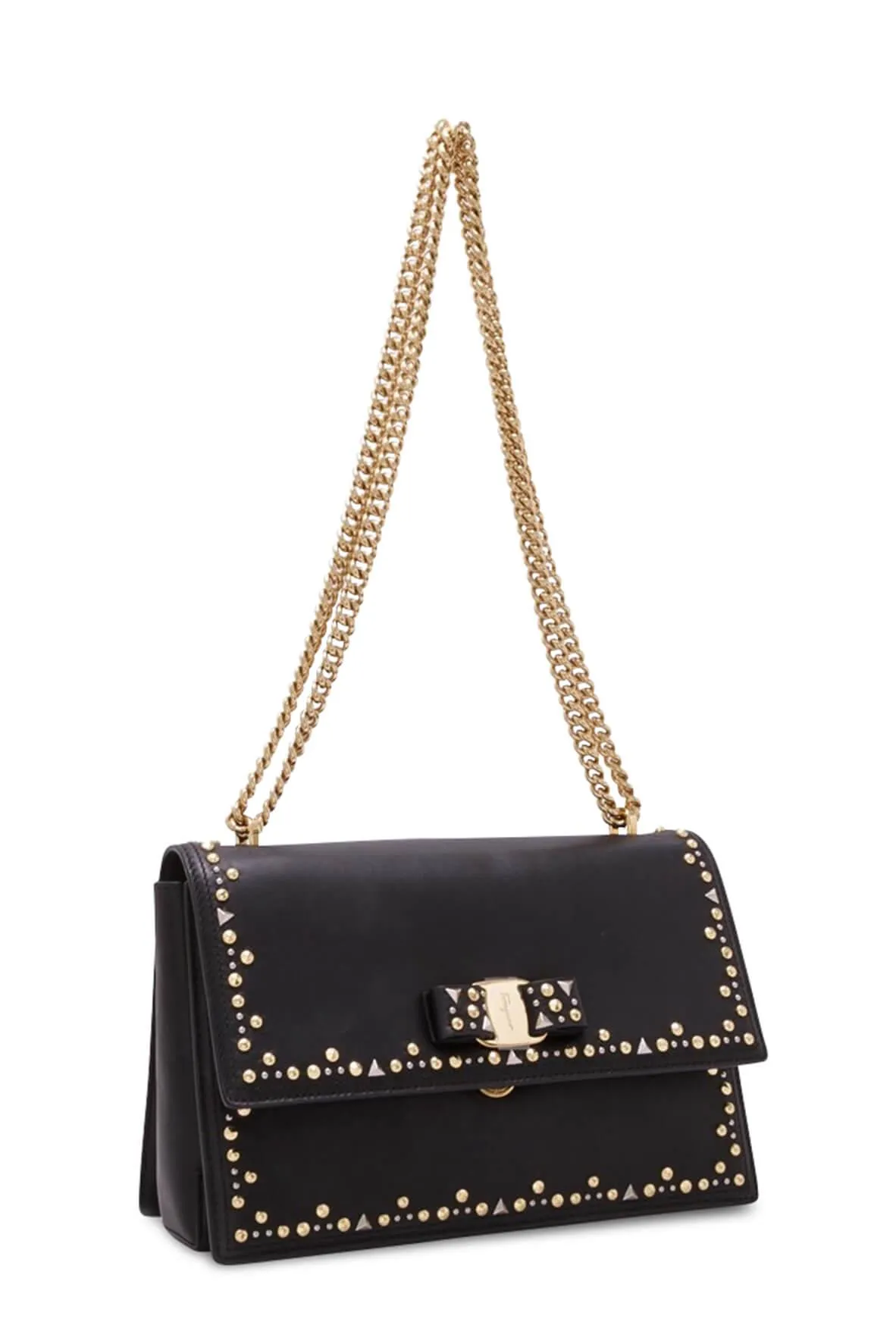 Embellished Vara Shoulder Bag Black