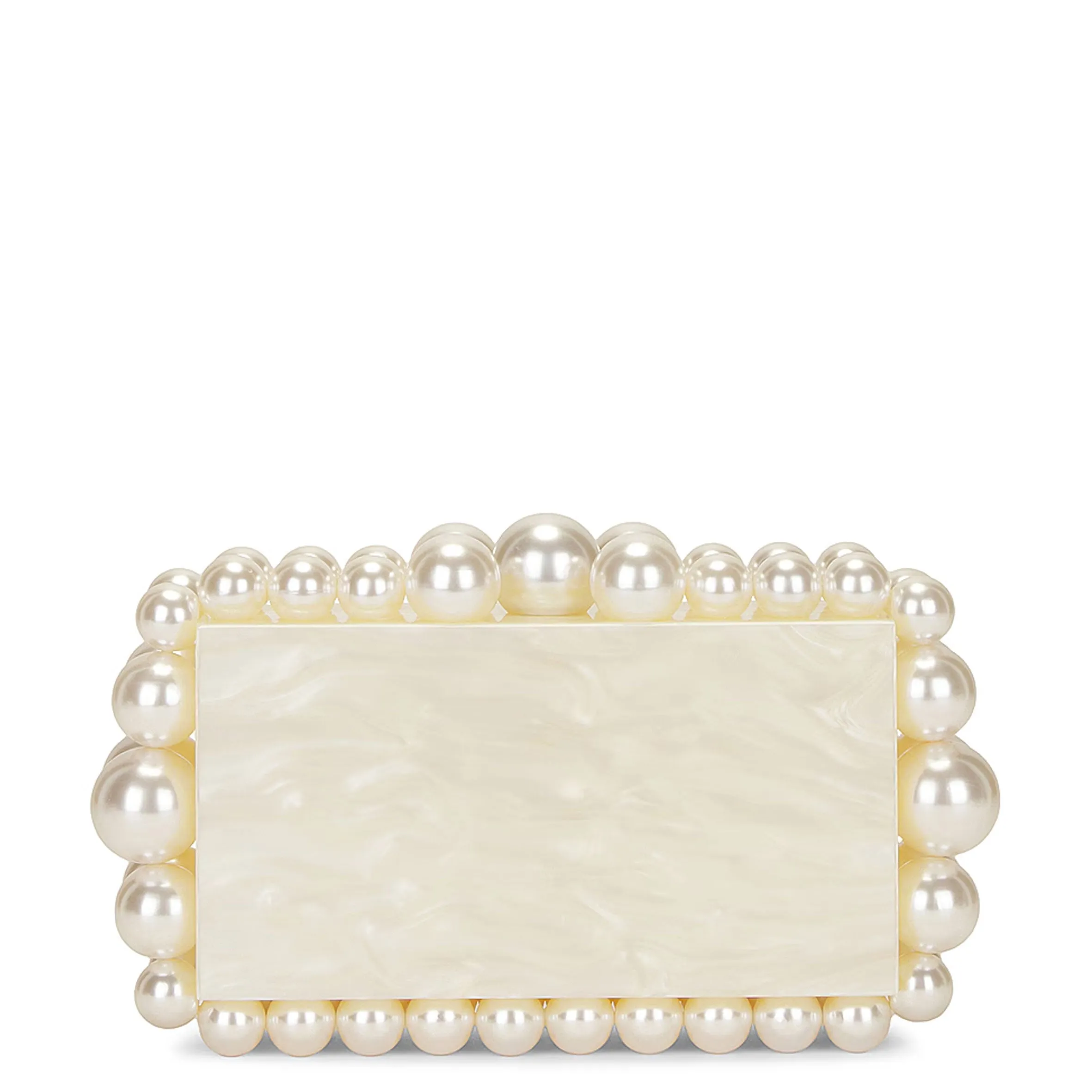 EOS Acrylic Clutch, Ivory