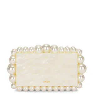 EOS Acrylic Clutch, Ivory