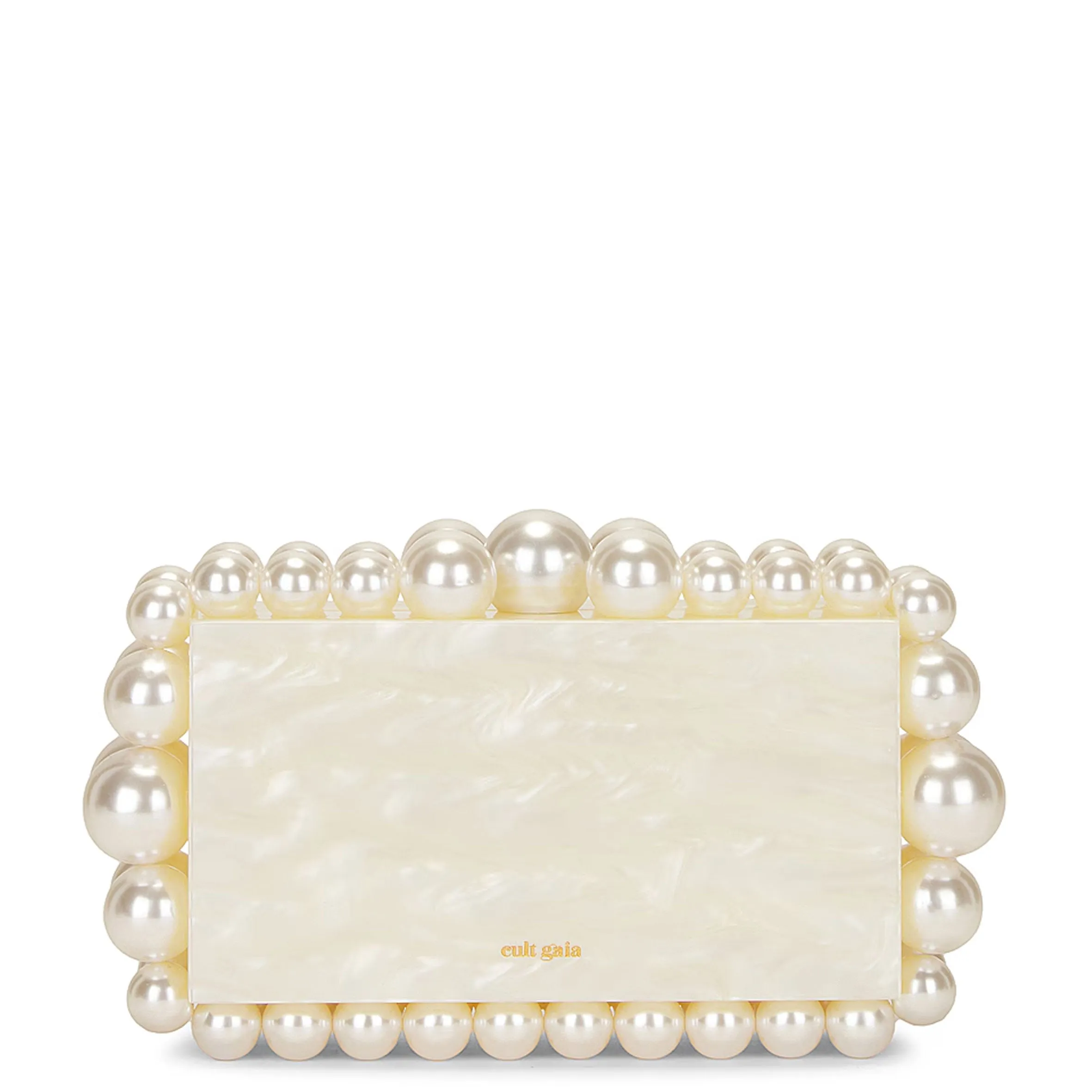 EOS Acrylic Clutch, Ivory