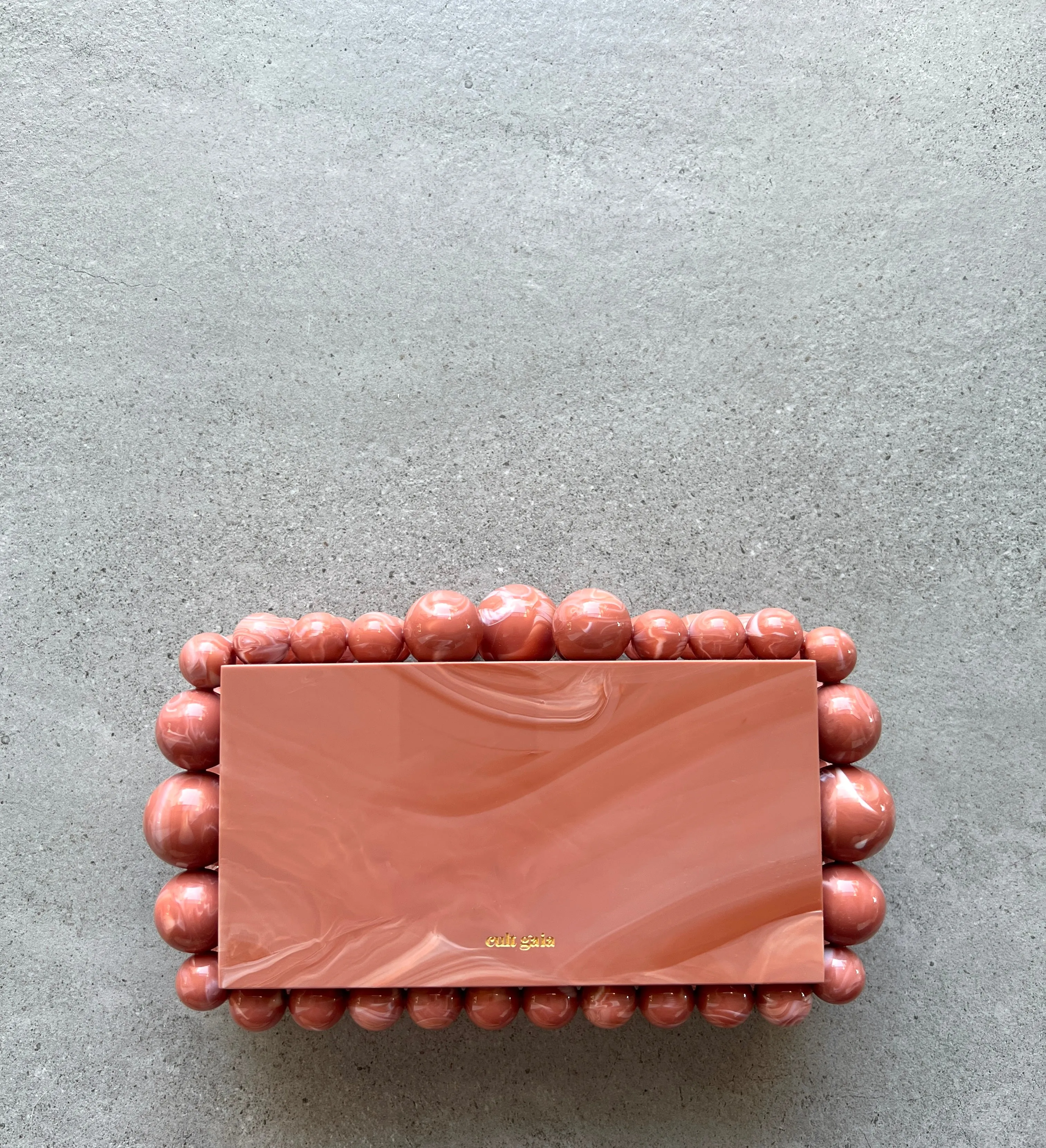 EOS Acrylic Clutch, Pink Coral
