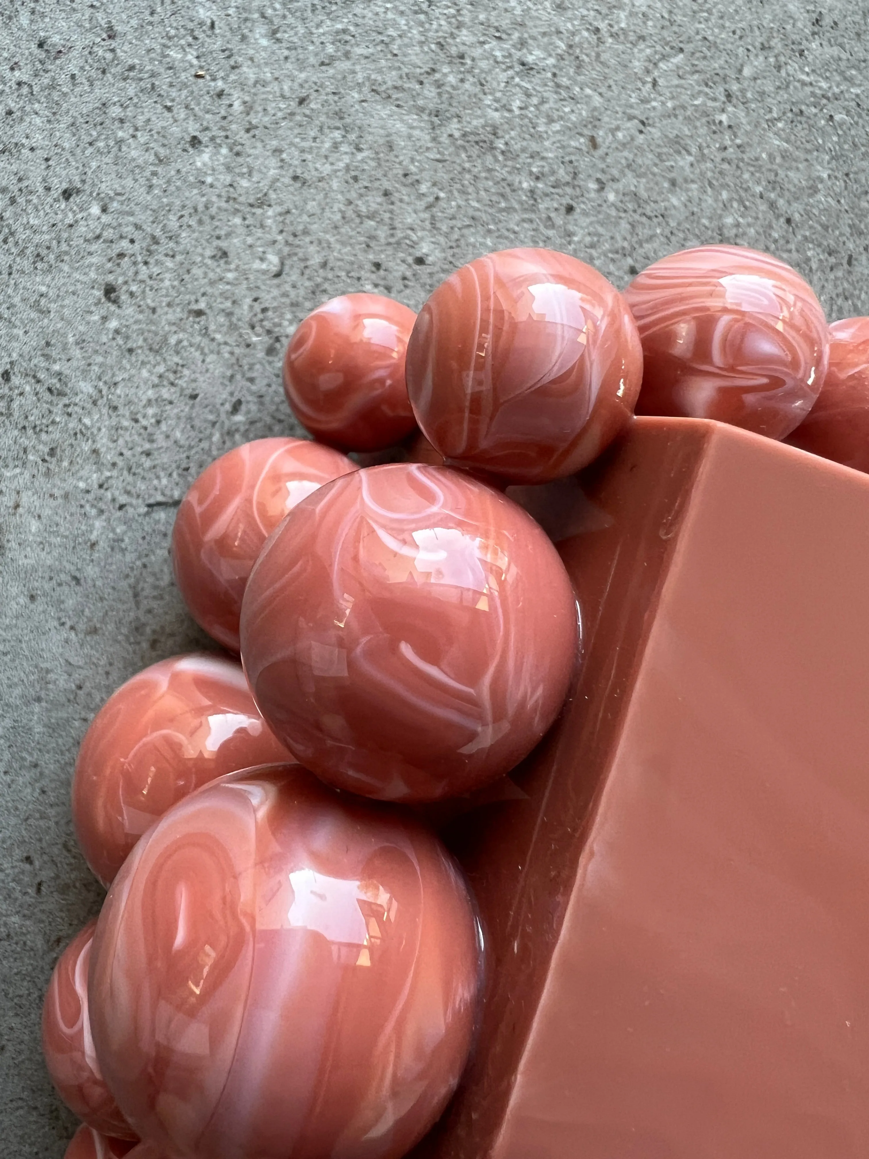 EOS Acrylic Clutch, Pink Coral