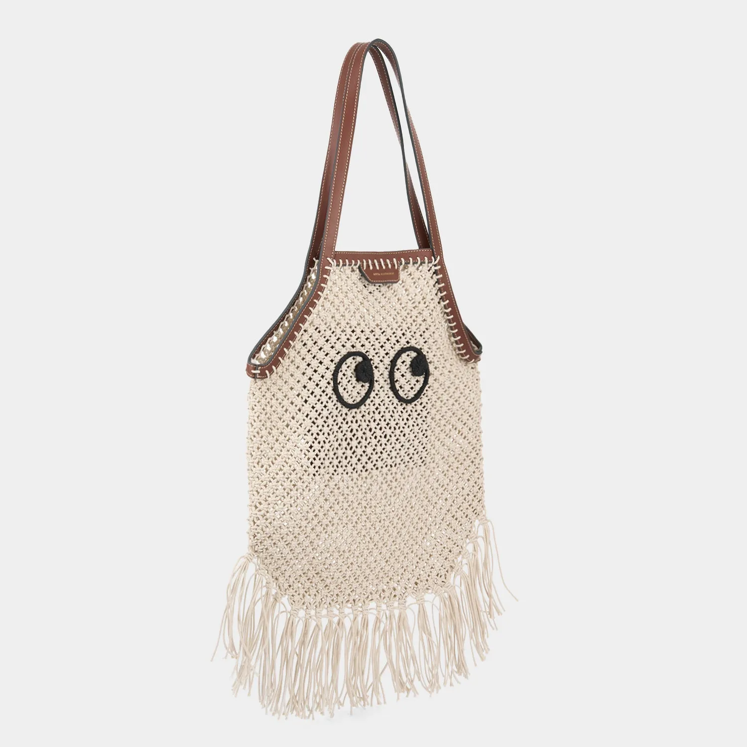 Eyes Macram Fringe Tote
