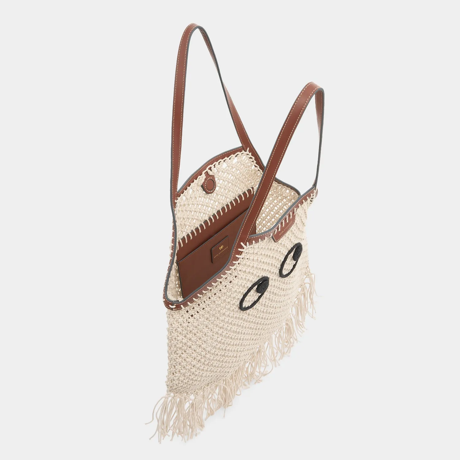 Eyes Macram Fringe Tote