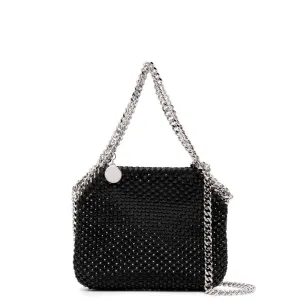 Falabella Evening Crystal Mesh, Black