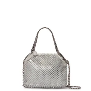 Falabella Evening Crystal Mesh, Oyster