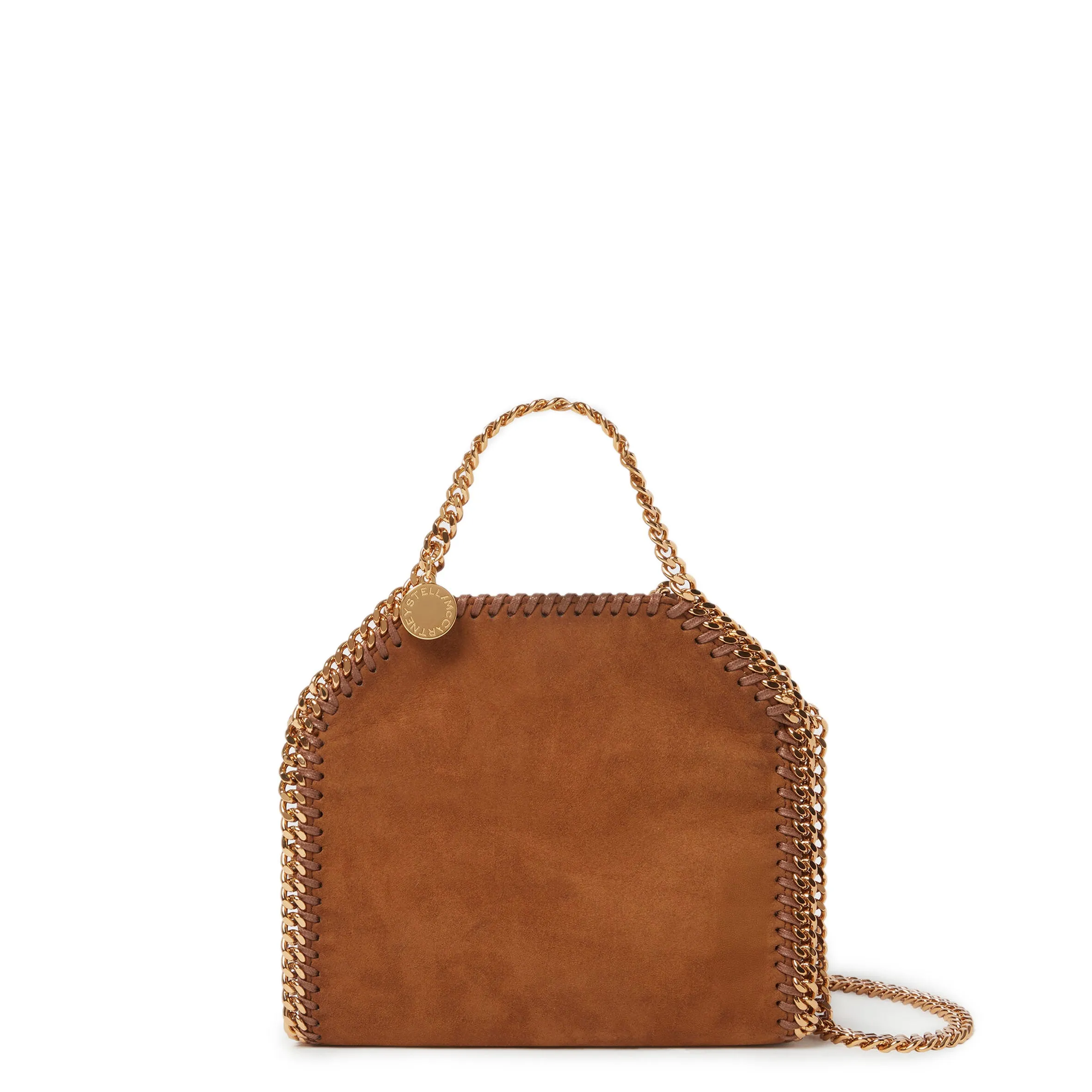 Falabella Mini Tote, Suede, Brandy