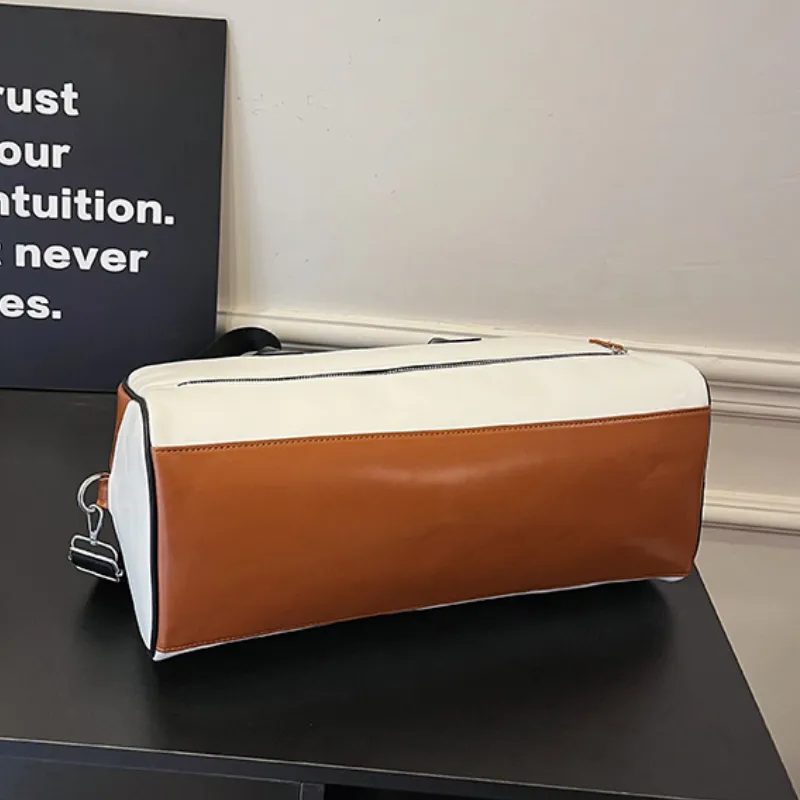 Fashion European Style Contrast Color  Duffle Bag