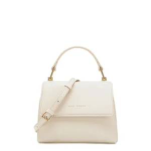 Femme Forte Heline cream calfskin leather handbag