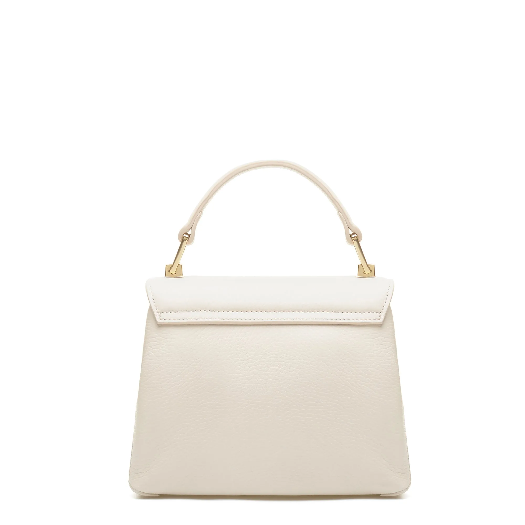 Femme Forte Heline cream calfskin leather handbag