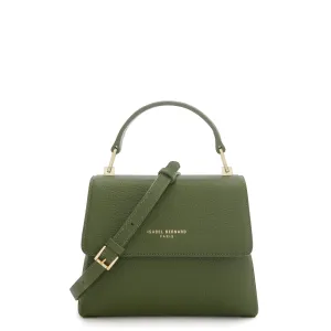 Femme Forte Heline green calfskin leather handbag