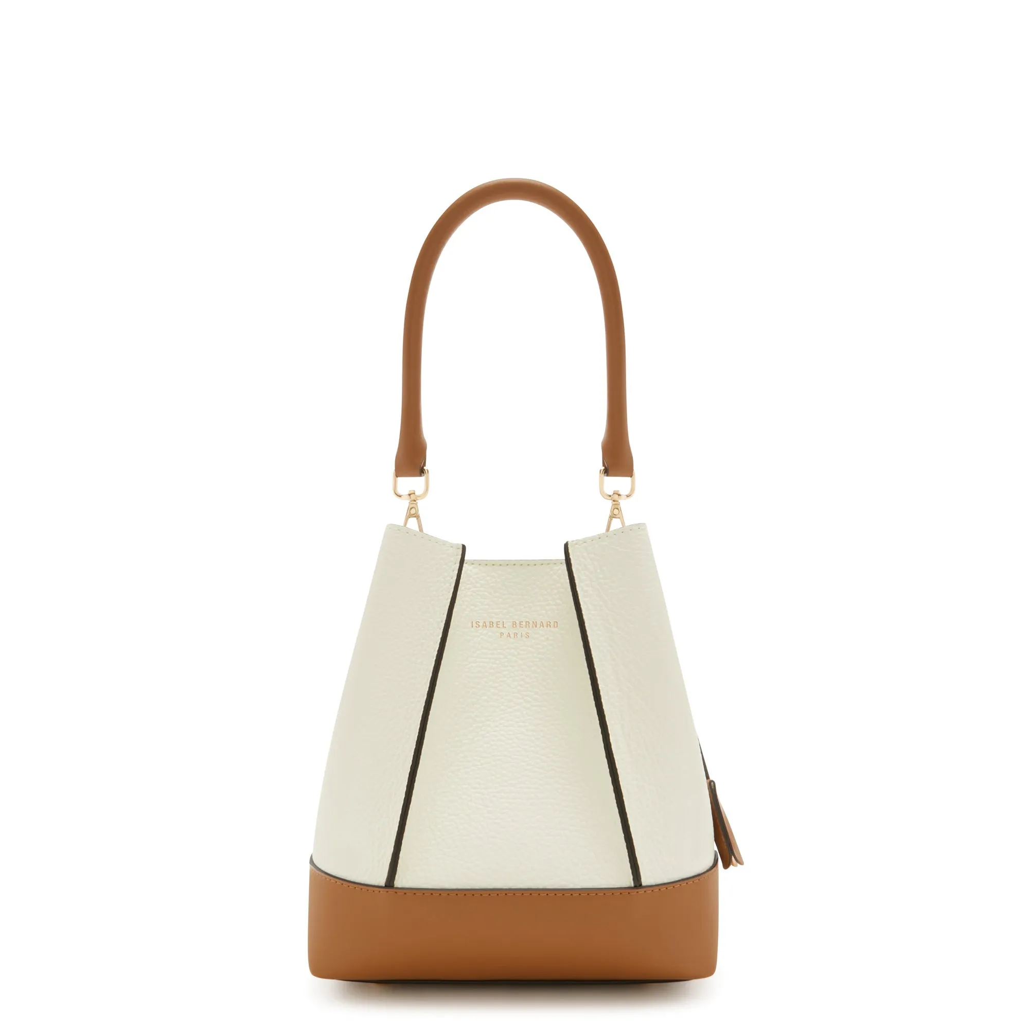 Femme Forte Minette cream calfskin leather handbag
