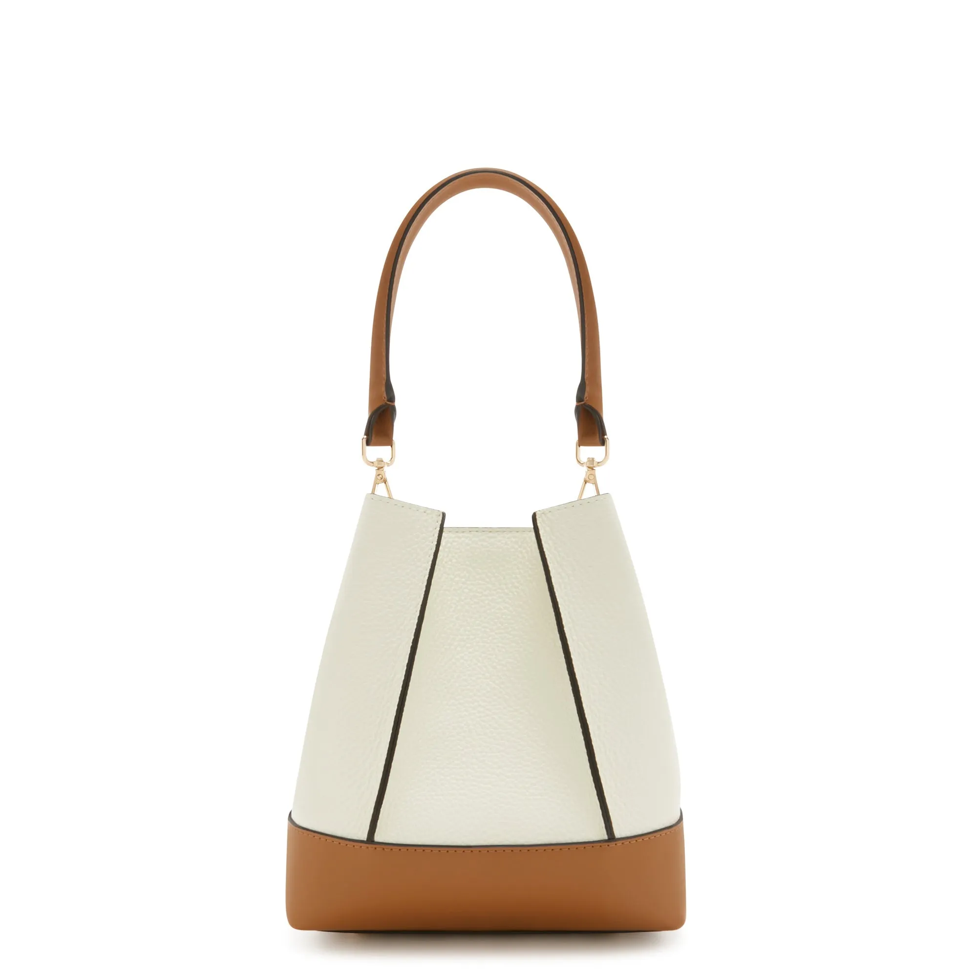 Femme Forte Minette cream calfskin leather handbag