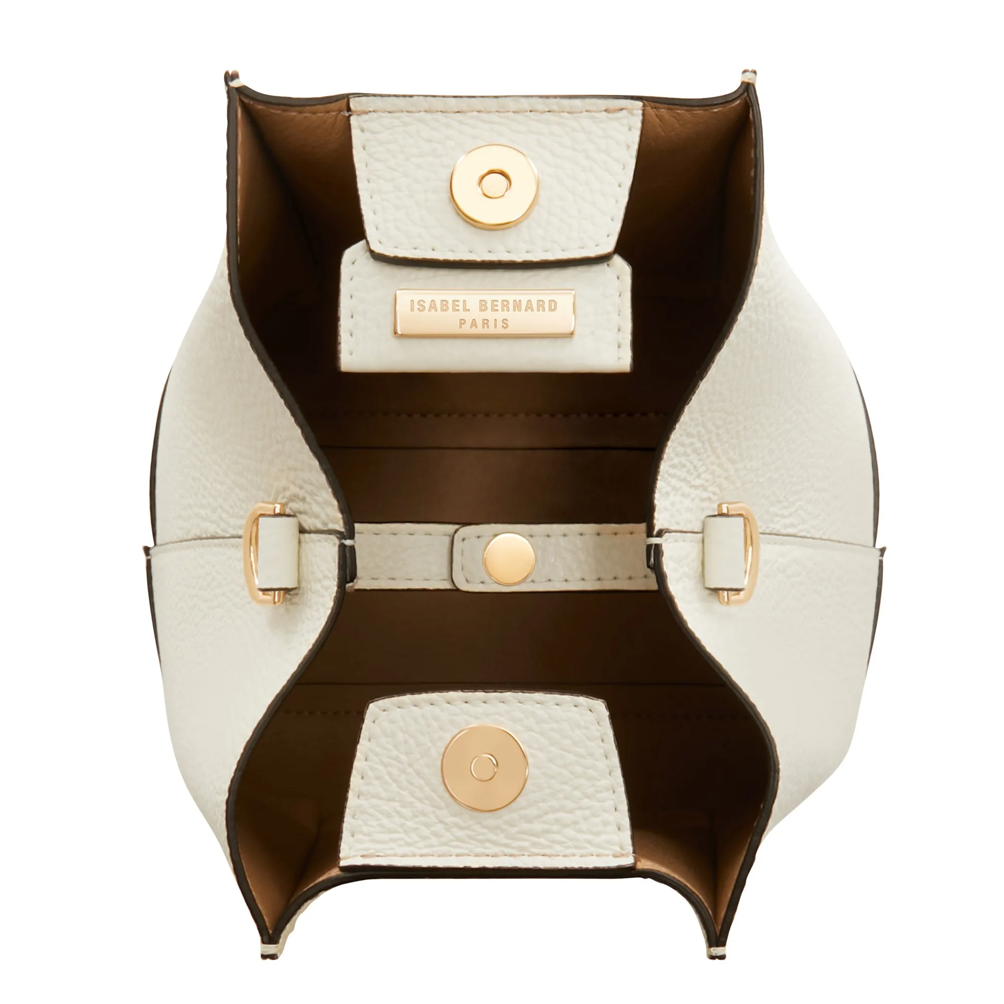Femme Forte Minette cream calfskin leather handbag