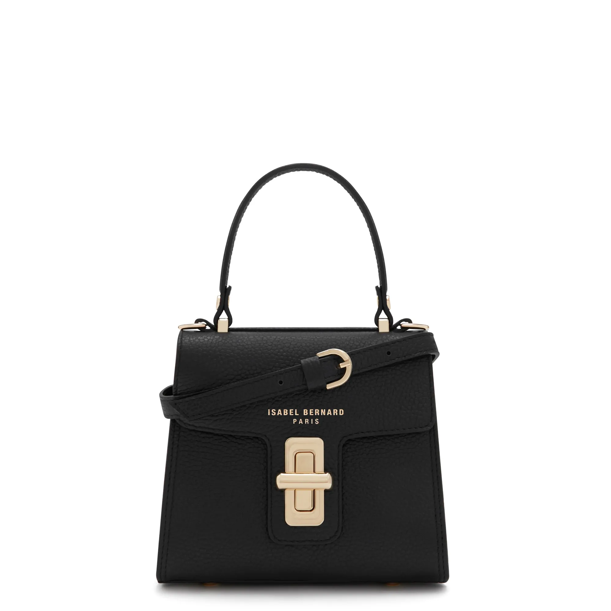 Femme Forte Simone Mini black leather handbag calfskin leather