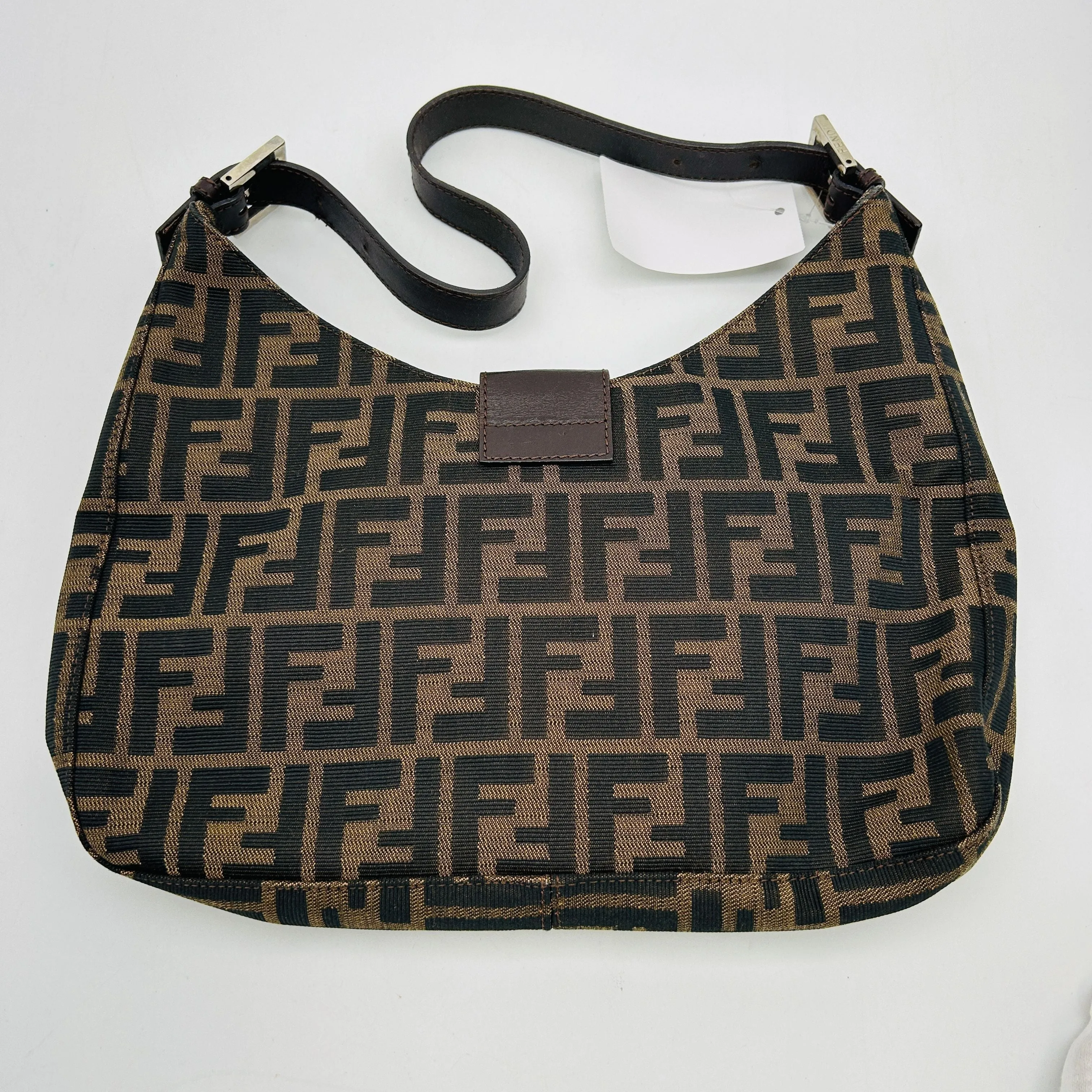 Fendi Brown Zucca Canvas Shoulder Bag B12214Q5SC