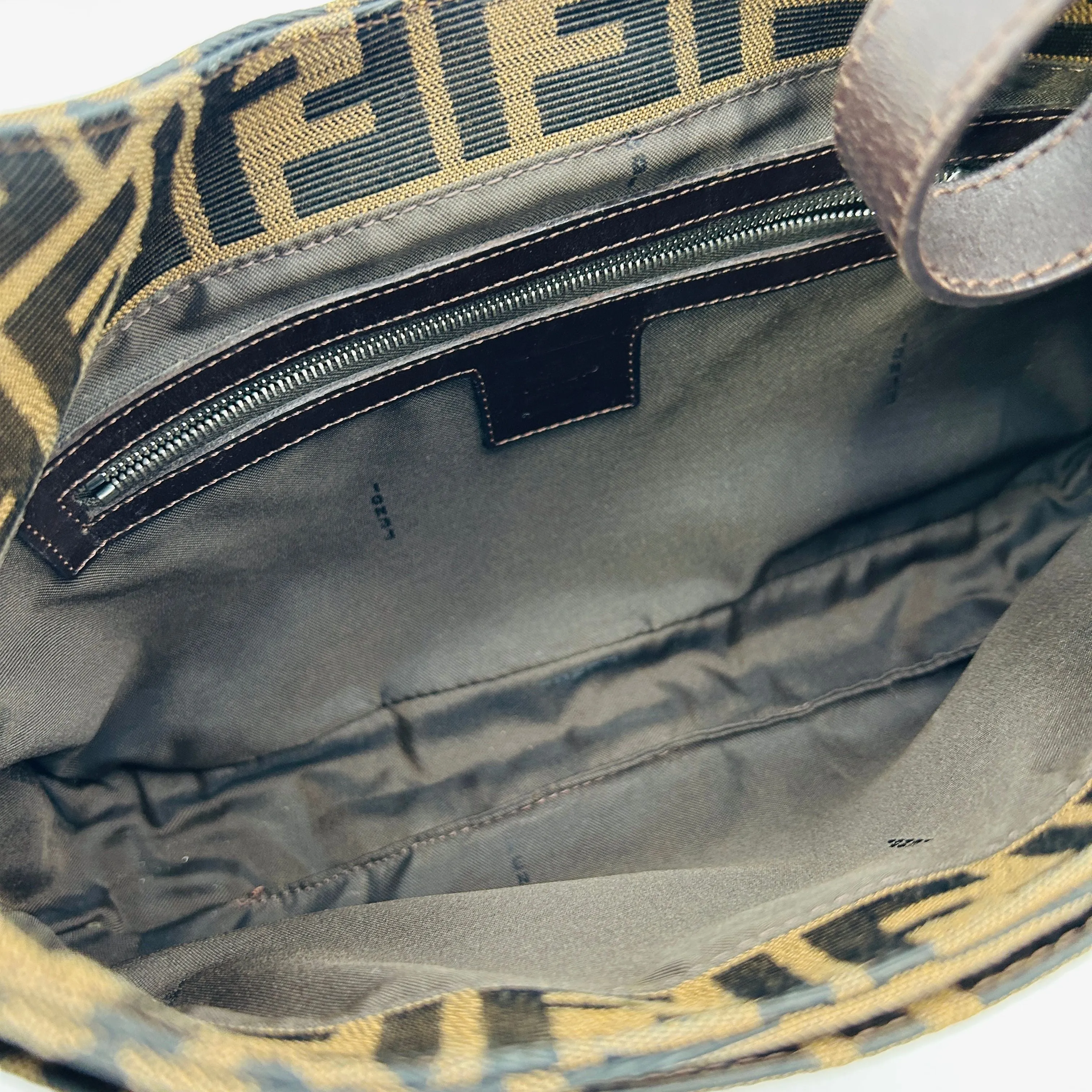 Fendi Brown Zucca Canvas Shoulder Bag B12214Q5SC