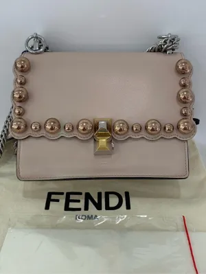 Fendi Can I Nude Pink Pearl Shoulder Bag