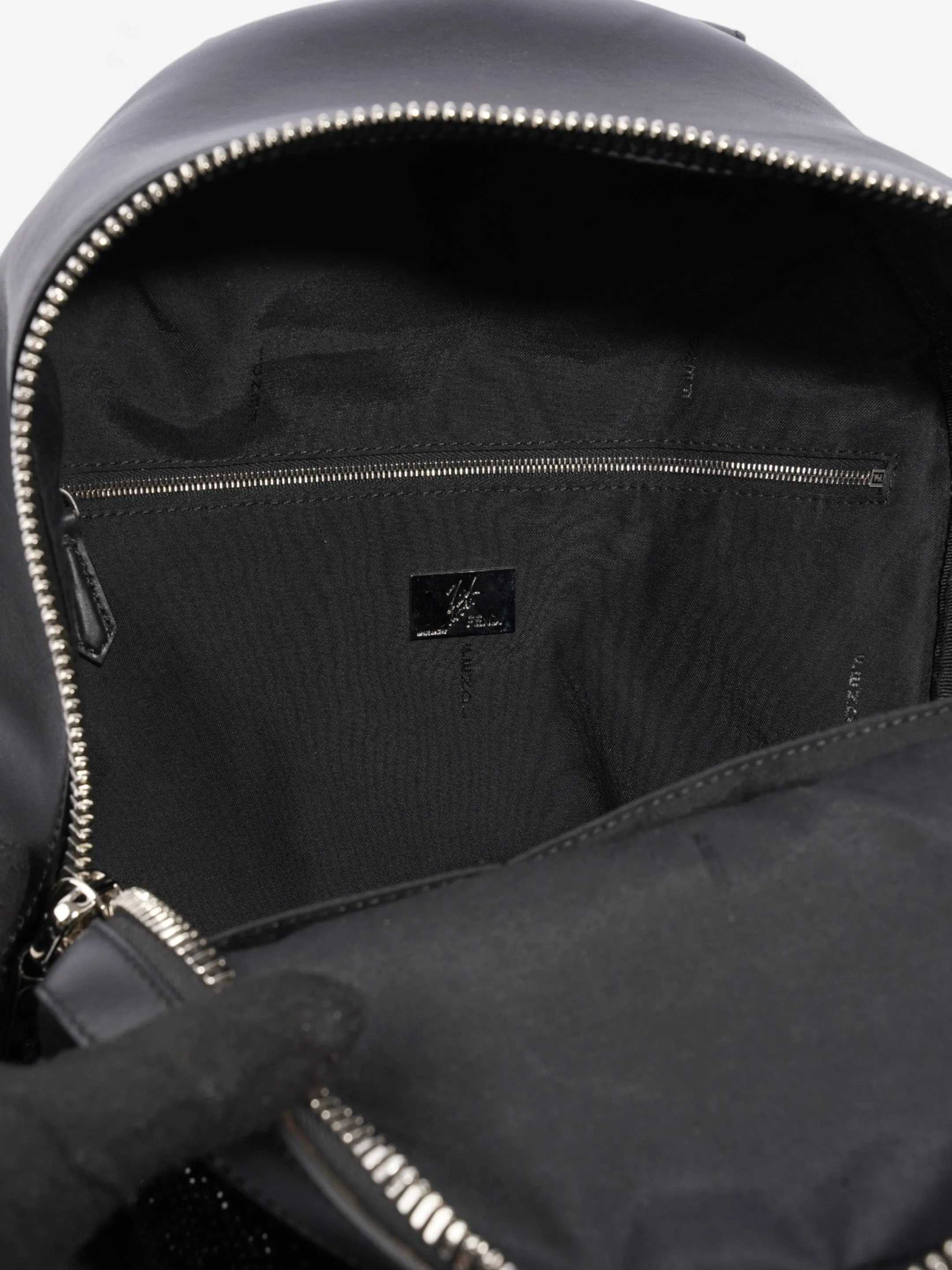 Fendi Carlito Karl Lagerfeld Backpack Black Leather